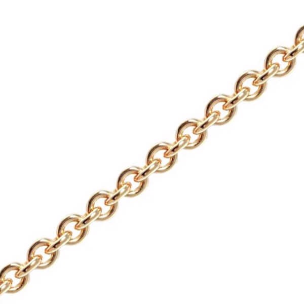 14 kt Rund Anker Guld halskæde fra BNH, 2,7 mm bred (tråd 0,7 mm) og 50 cm
